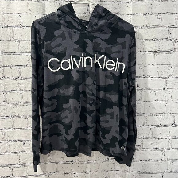 Calvin Klein Tops - Mens Calvin Klein hooded shirt Size S
